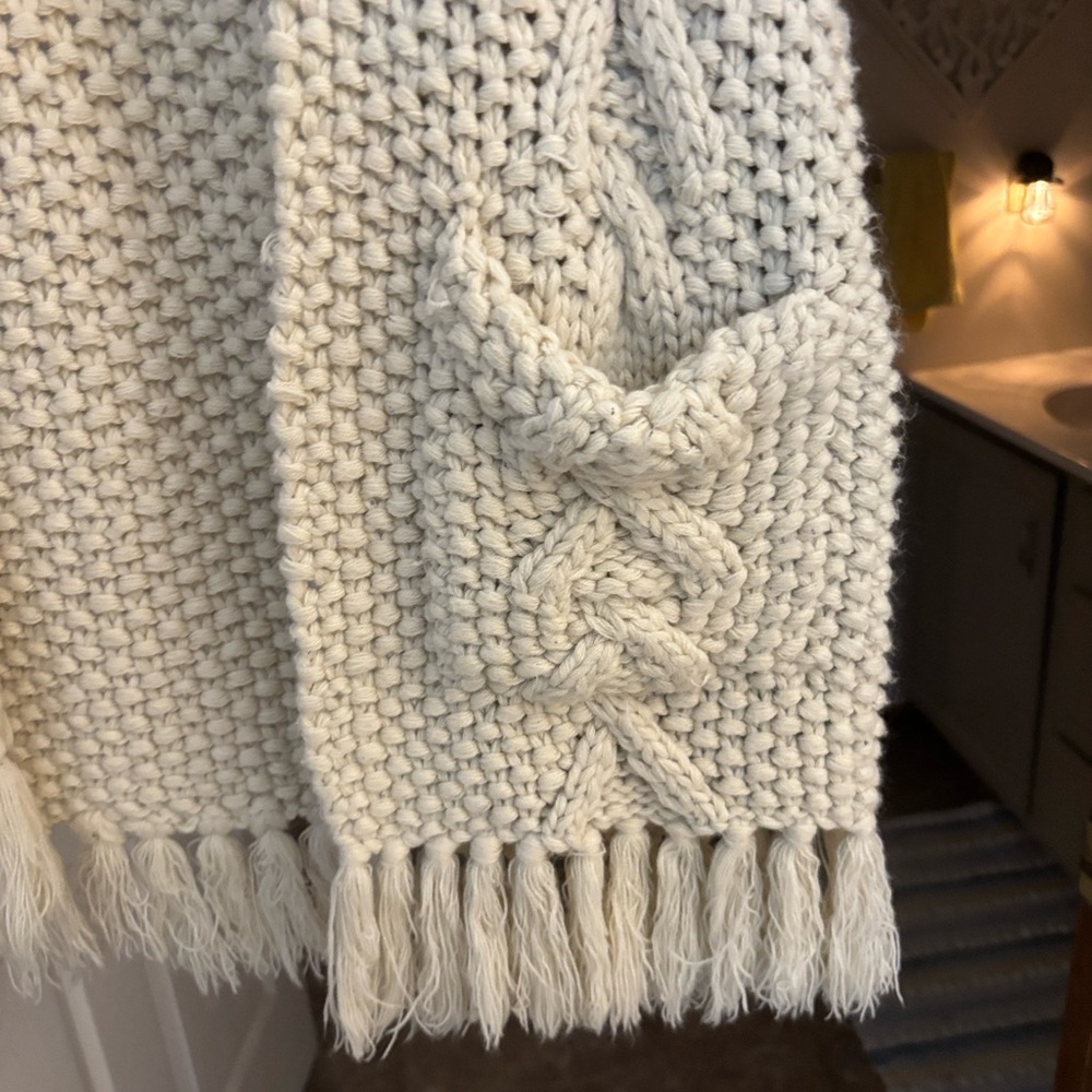 Lilla P Cream Cable Knit Cardigan - Picture 3 of 4